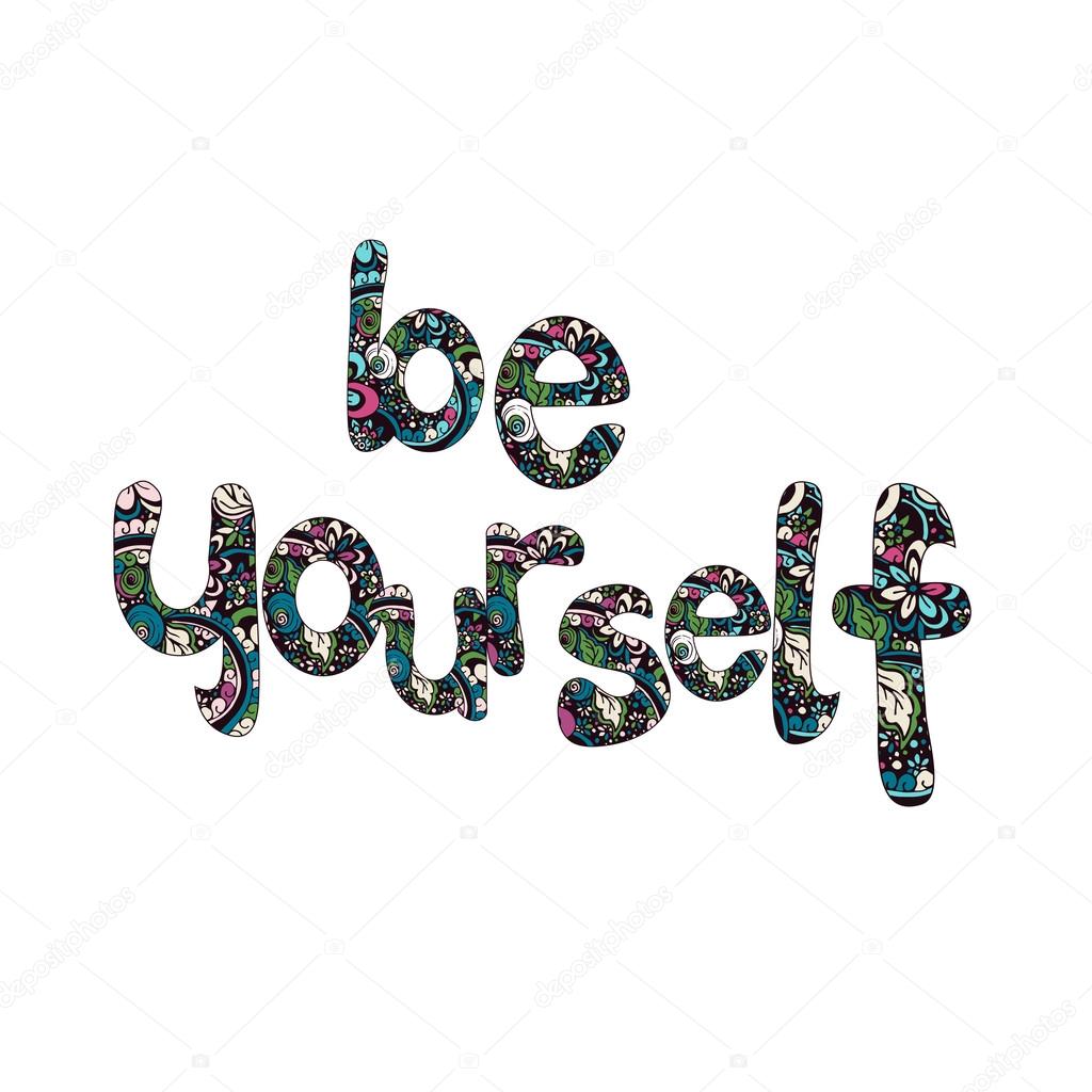 be yourself poster design