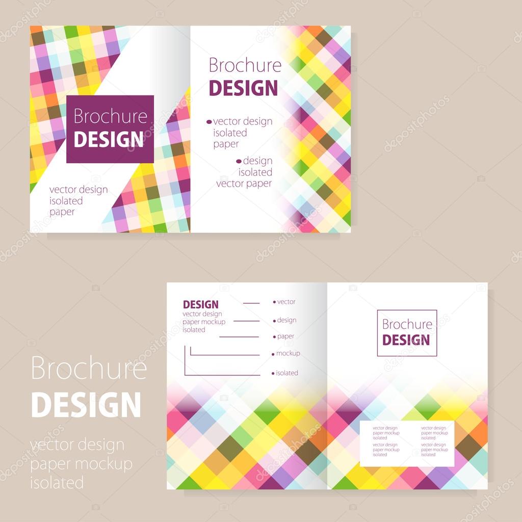 brochure cover and page design