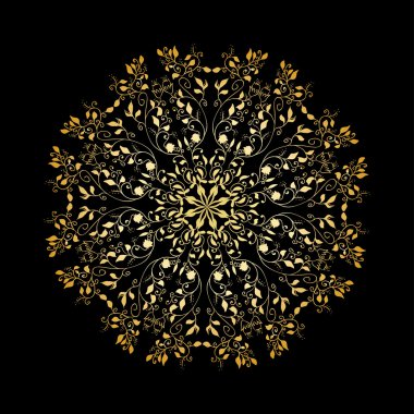 Arabesk Mandala desen.