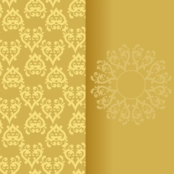 Gouden luxe stijl ornament — Stockvector