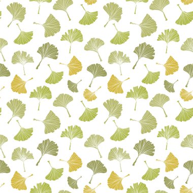 Ginkgo yaprağı silüeti