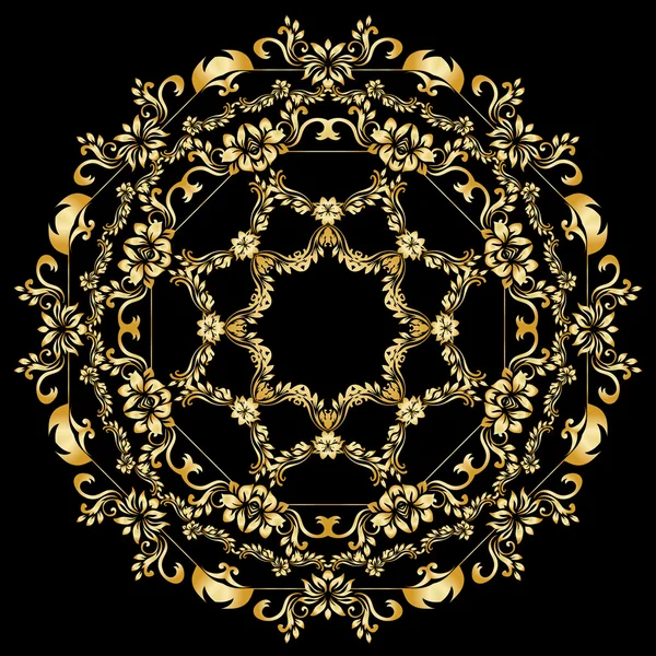 Elemento de diseño caligráfico dorado — Archivo Imágenes Vectoriales
