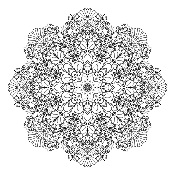 Elemento decorativo mandala-étnico . — Vetor de Stock