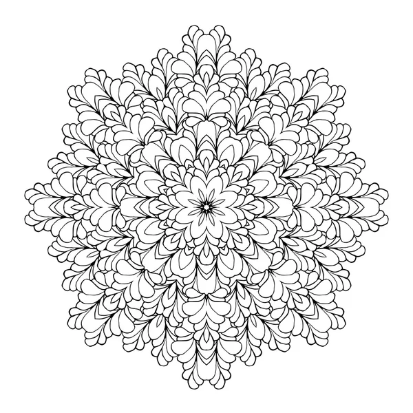 Elemento decorativo mandala-étnico . — Vetor de Stock