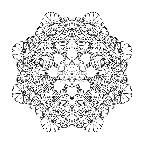 Mandala-ethnic decorative element. — Stock Vector