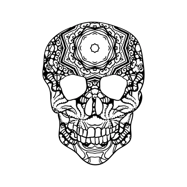 Azúcar Calavera mexicana — Vector de stock