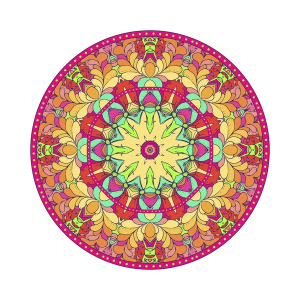 Diseño de mandala de verano — Archivo Imágenes Vectoriales