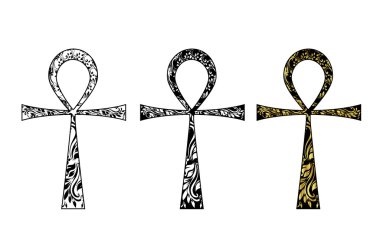 Ankh Symbols Egyptian Crosses clipart