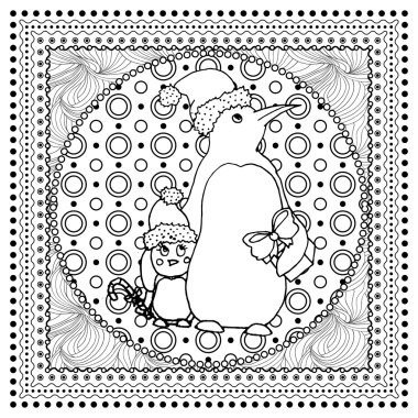 Noel boyama kitabı sayfası