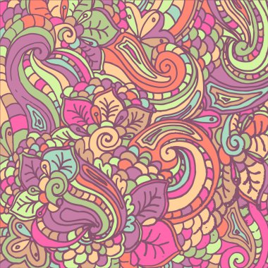 abstract fantasy pattern for coloring book