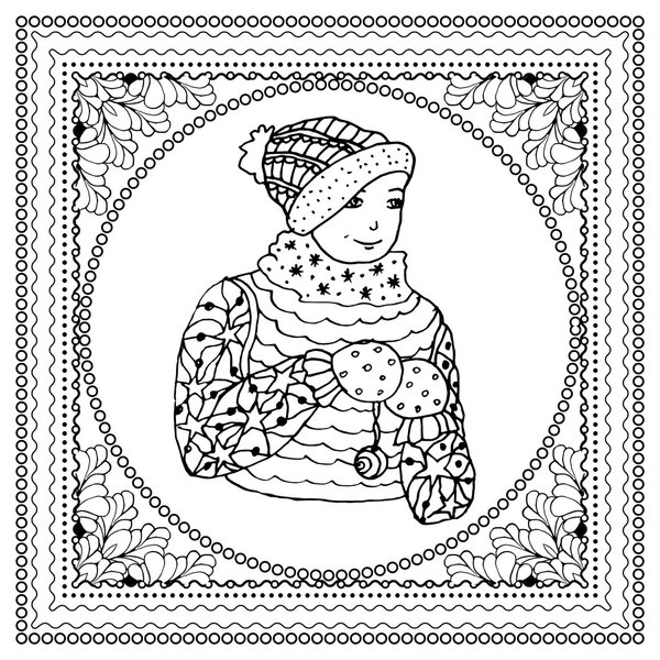 Страница с раскраской
