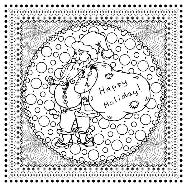 Livre de coloriage de Noël — Image vectorielle