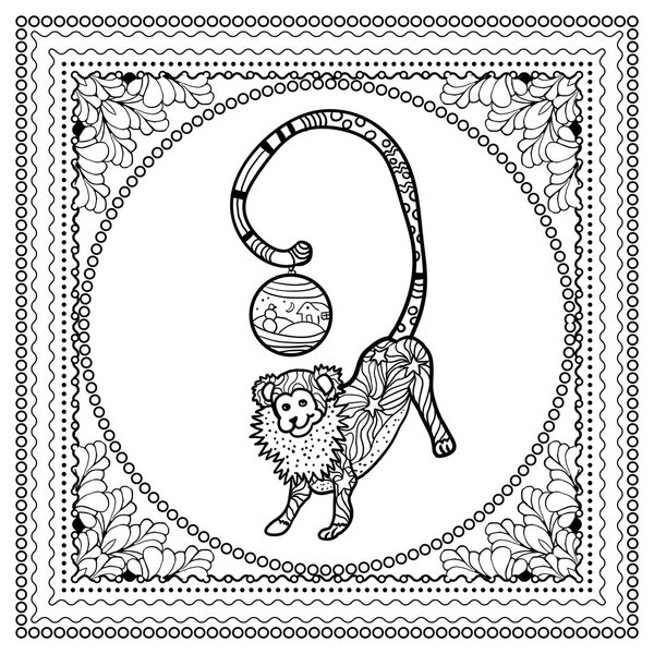 Рождественская раскраска
