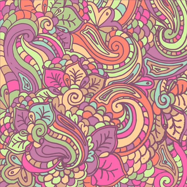 Abstract fantasy pattern for coloring book — Wektor stockowy