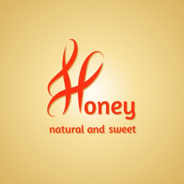 Honey calligraphy inscription