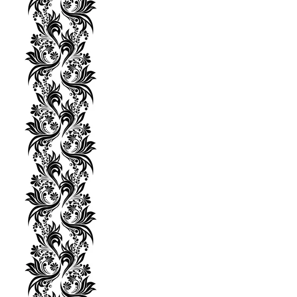 垂直的花卉边框 — 图库矢量图片
