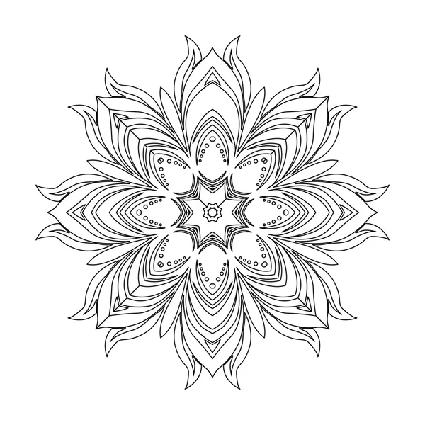 Mandala. ethnisch dekoratives Element — Stockvektor