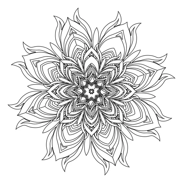 Mandala. Elemento decorativo étnico — Archivo Imágenes Vectoriales