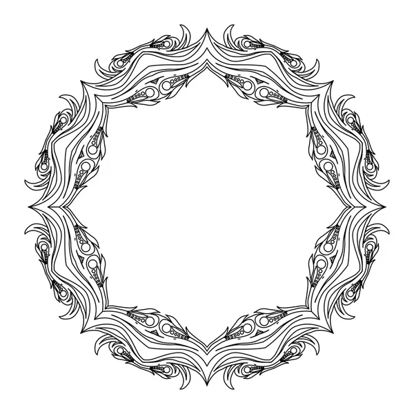 Mandala. Elemento decorativo étnico — Vector de stock