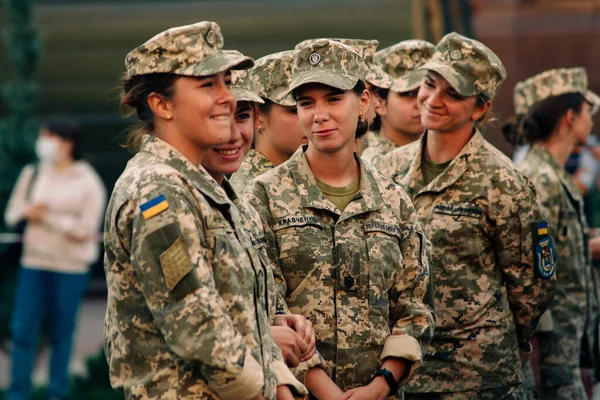 Kyiv Ukraine August 2021 Rehearsal Military Parade Occasion Years Independence — Stock Photo, Image