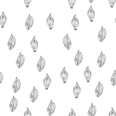 Tek renkli, dikişsiz yat deseni. Deniz sahnesi. Vektör.