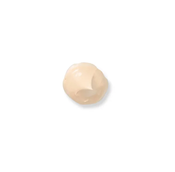 Kleurcorrector Slagen Geïsoleerd Witte Achtergrond Beige Kleur Corrigerende Crème Concealer — Stockfoto