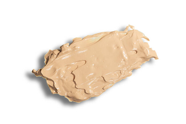 Мазок фундамента, текстура. средство для выравнивания тонуса кожи лица.