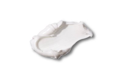 Beyaz arka planda gölgelendirilmiş beyaz kremin kumaş dokusu.