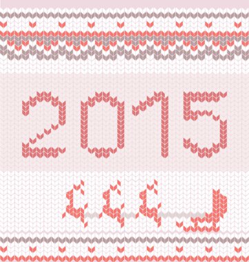 Örme Merry Christmas 2015 desen.