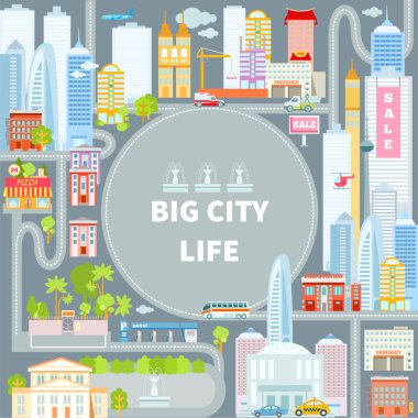 Modern büyük cityscape