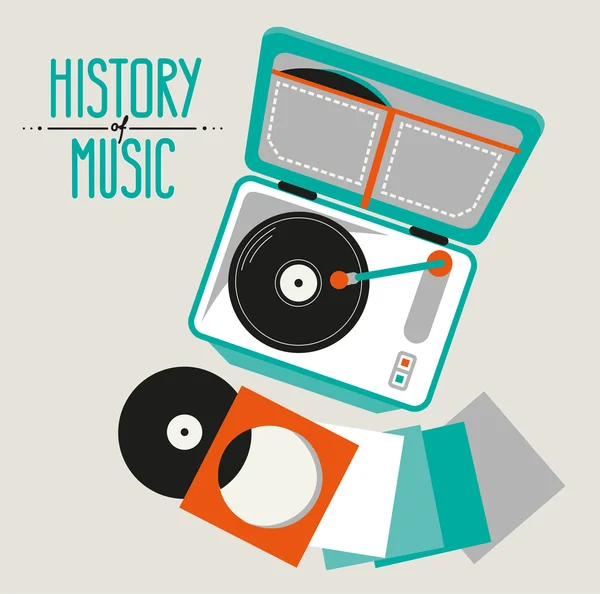 Icono de música Vintage — Archivo Imágenes Vectoriales