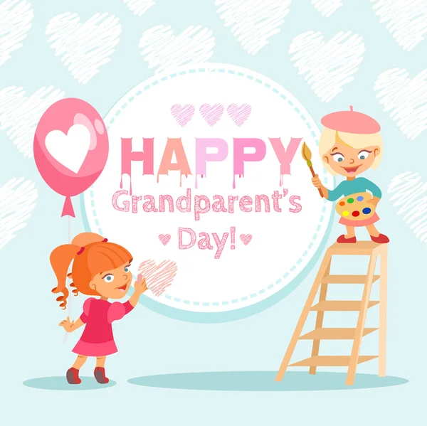 Felice giorno dei nonni — Vettoriale Stock