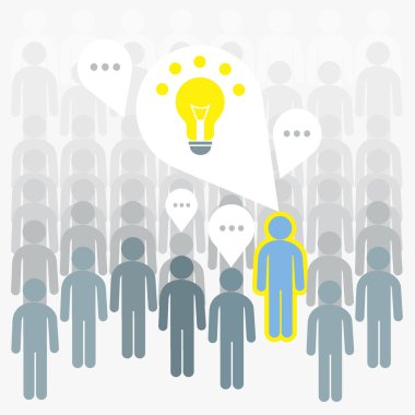 Bir fikir bulmak için beyin fırtınası sürecine