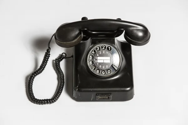 Siyah telefon, retro — Stok fotoğraf