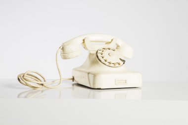 Old Phone, Old telephone isolated on white clipart