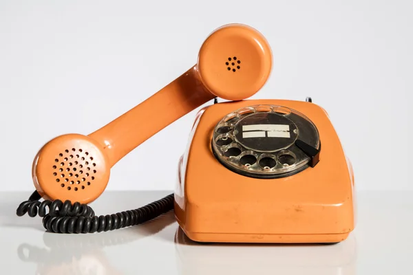 Telefon, Retro. Klasický telefon. — Stock fotografie