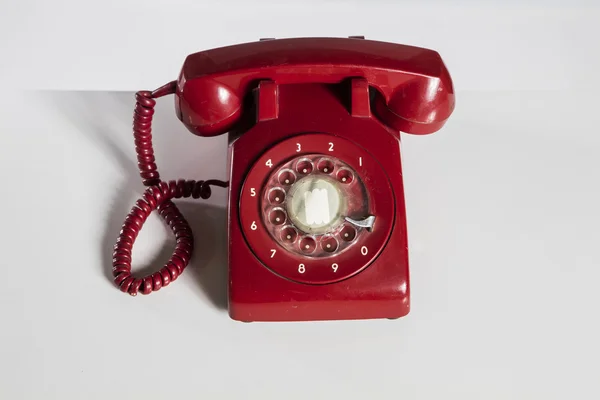 Telefon, Retro. Klasický telefon. — Stock fotografie