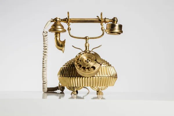 Old Phone, old telephone isolated on white. — Stock Photo, Image