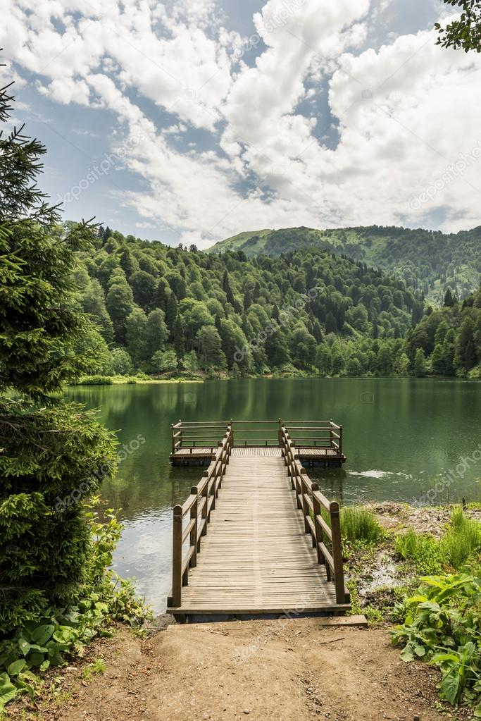 Beautiful lake and pier