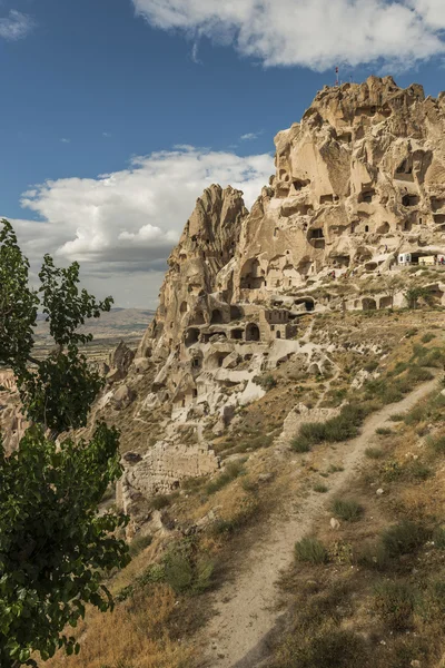 Утренний свет в Fairy Chimneys of Goreme Valley Cappficia — стоковое фото