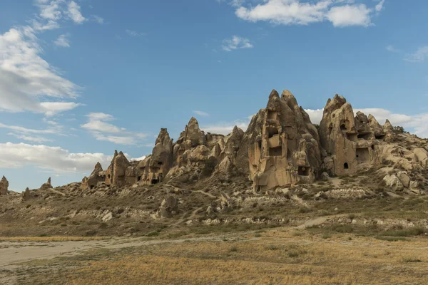 Morning Twilight in Fairy Chimneys of Goreme Valley Cappadocia — Stock Photo, Image