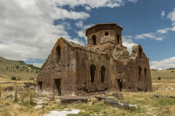 Kırmızı kilise Kapadokya — Stok fotoğraf