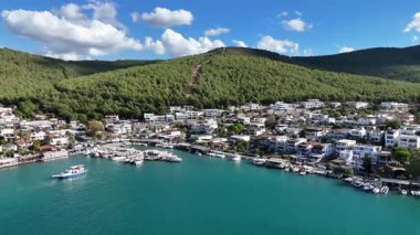 Aerial View of Guvercinlik Village, Bodrum, Turkey with Stunning Landscape
