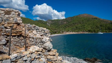 Bodrum Kıyı Hattı 'ndaki Eski Kissebuku Harabeleri (Anastasiapolis)