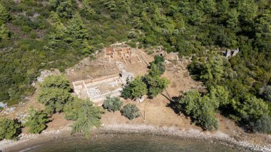 Bodrum Kıyı Hattı 'ndaki Eski Kissebuku Harabeleri (Anastasiapolis)