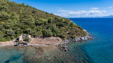 Bodrum Kıyı Hattı 'ndaki Eski Kissebuku Harabeleri (Anastasiapolis)