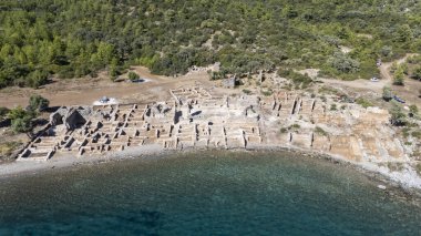 Bodrum Kıyı Hattı 'ndaki Eski Kissebuku Harabeleri (Anastasiapolis)