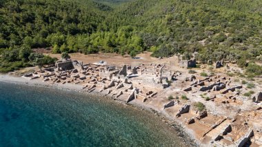 Bodrum Kıyı Hattı 'ndaki Eski Kissebuku Harabeleri (Anastasiapolis)