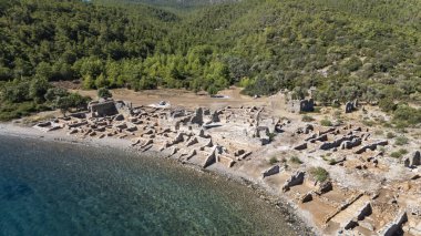 Bodrum Kıyı Hattı 'ndaki Eski Kissebuku Harabeleri (Anastasiapolis)