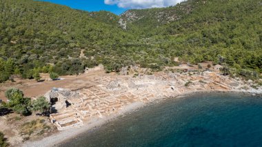 Bodrum Kıyı Hattı 'ndaki Eski Kissebuku Harabeleri (Anastasiapolis)